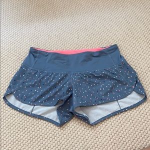 Lululemon Speed Up Short 2.5” Grey/Pink Confetti